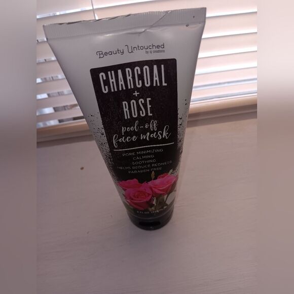 Beauty Untouched by sj creations Charcoal + Rose peel-off face mask 8oz - Picture 3 of 8